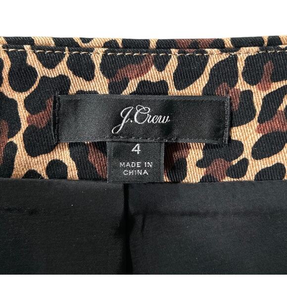 J.Crew Women’s Size 4 Animal Print Cheetah Midi Pencil Skirt - Picture 7 of 8